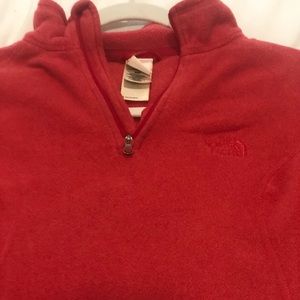 Pink North Face Half Zip Women’s Fleece